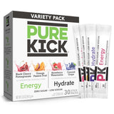 Pure Kick Hydration Singles To Go Drink Mix – TSA Friendly Travel Packets for Commuters and Road Trips, 72 Single Servings