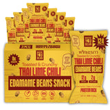 Where You Bean Edamame Snack (Thai Lime Chili) – Trail Ready Portable Protein for Hiking and Backpacking, Shelf Stable Vegan Snack, Pack of 8