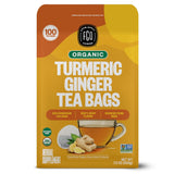 FGO Organic Turmeric Ginger Tea – Calming Post-Yoga Recovery Cup for Stress Relief and Relaxation