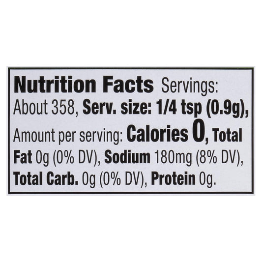 11.37 oz 'perfect pinch' shaker bottle for controlled dispensing