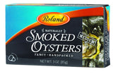 Roland Foods Shelf-Stable Smoked Oysters in Oil – High-Protein Pantry Staple for Camping, RV Trips, and Bug-Out Bags, 3 oz Tin
