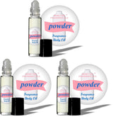 MOBETTER FRAGRANCE OILS Powder Fresh Scent Perfume Fragrance Body Oil Unisex - Simple Oil Based Alternative to Alcohol Perfume Bottles
