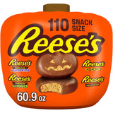 Reese's Assorted Halloween Candy in Designer Pumpkin Bowl – Cozy Office Break Room Decor for Coworker Treat Table