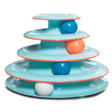 Catstages Tower of Tracks Cat Toy – Daily Enrichment Routine for Indoor Cats, Mental Stimulation