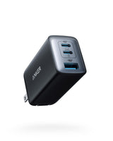 Anker 65W Max 3-Port USB C Charger Block, Hot Desk Power Station for Remote Work and Travel