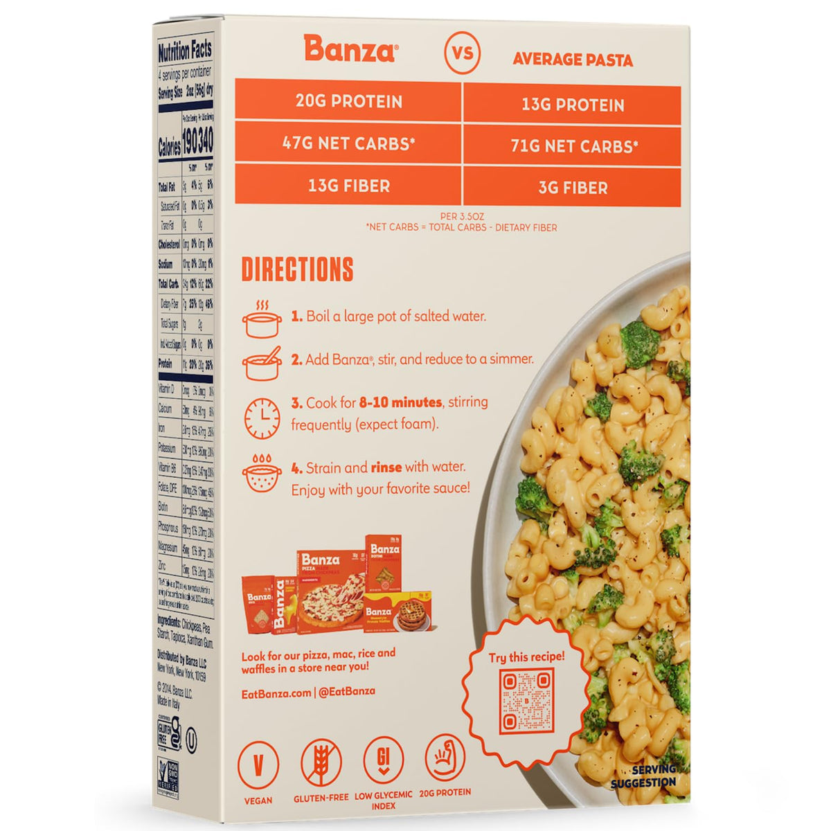 Banza Elbows Pasta – Thoughtful Gift for the Gluten-Free Foodie in Your Life