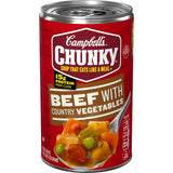 Campbell's Chunky Beef Soup – Easy After-School Microwave Dinner for Hungry Teens, 18.8 Oz Can