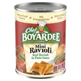 Chef Boyardee Mini Beef Ravioli, Quick Desk Lunch for Office Breaks, 15 oz Can