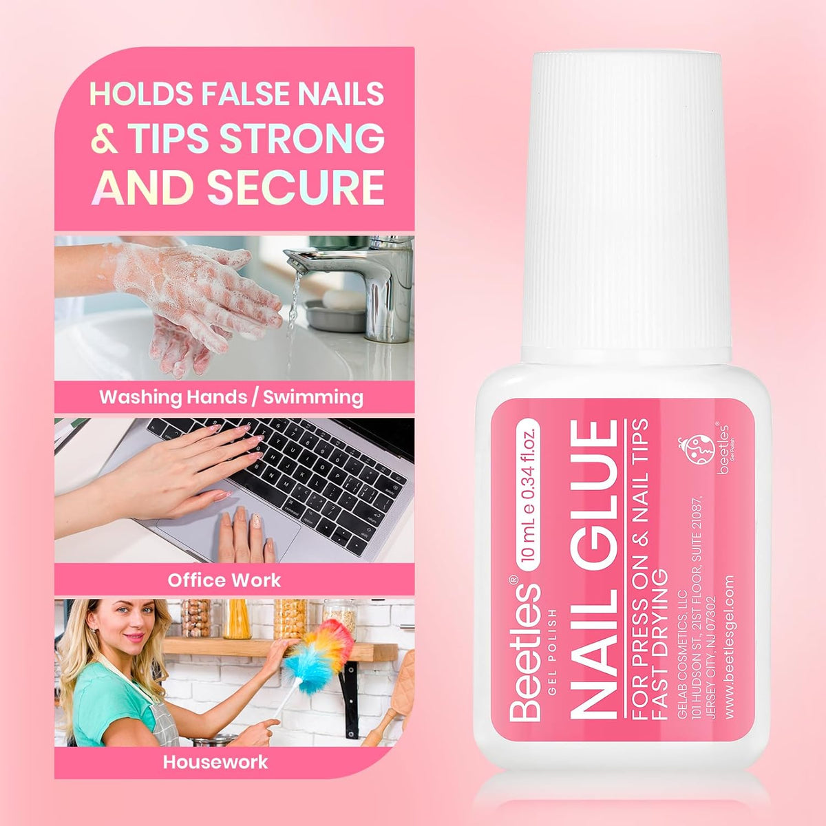 Beetles Nail Bond Brush – Housewarming and Mother's Day Gift for Salon-Quality At-Home Nails