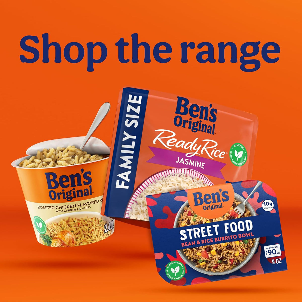 BEN'S ORIGINAL Ready Rice Jasmine Rice — Sleek, Resealable Packs for Clean Minimalist Kitchens