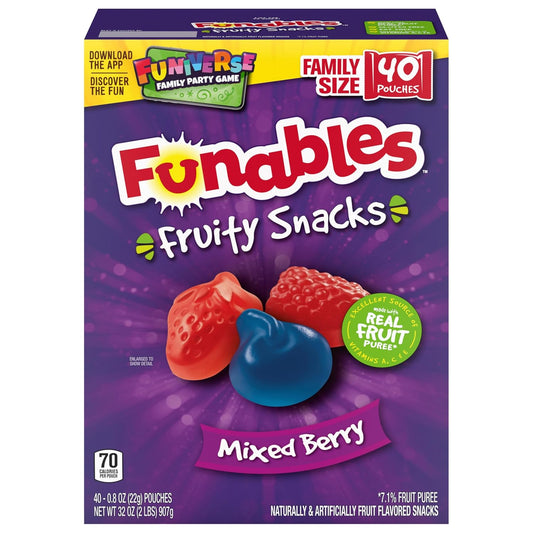 berry-shaped gummy designs (strawberry, blueberry, raspberry) matching the flavor inside