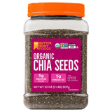 BetterBody Foods Organic Chia Seeds – Nourishing Pantry Addition for Chia Pudding, Yogurt Topping and Balanced Mornings