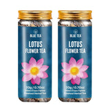 Blue Tea Lotus Flower Tea - 1.40 Oz - 20 Cups | Thoughtful Wellness Gift for Mom | Caffeine-Free Floral Tea in Resealable Pet Jar