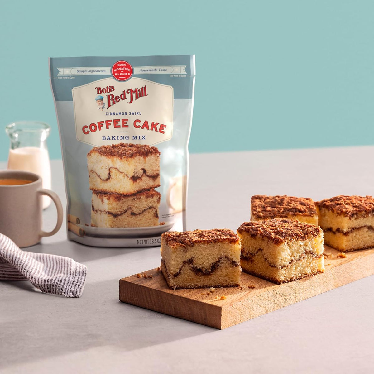 Bob's Red Mill Cinnamon Swirl Coffee Cake Mix – Beginner Baking Project for Kids in the Family Kitchen