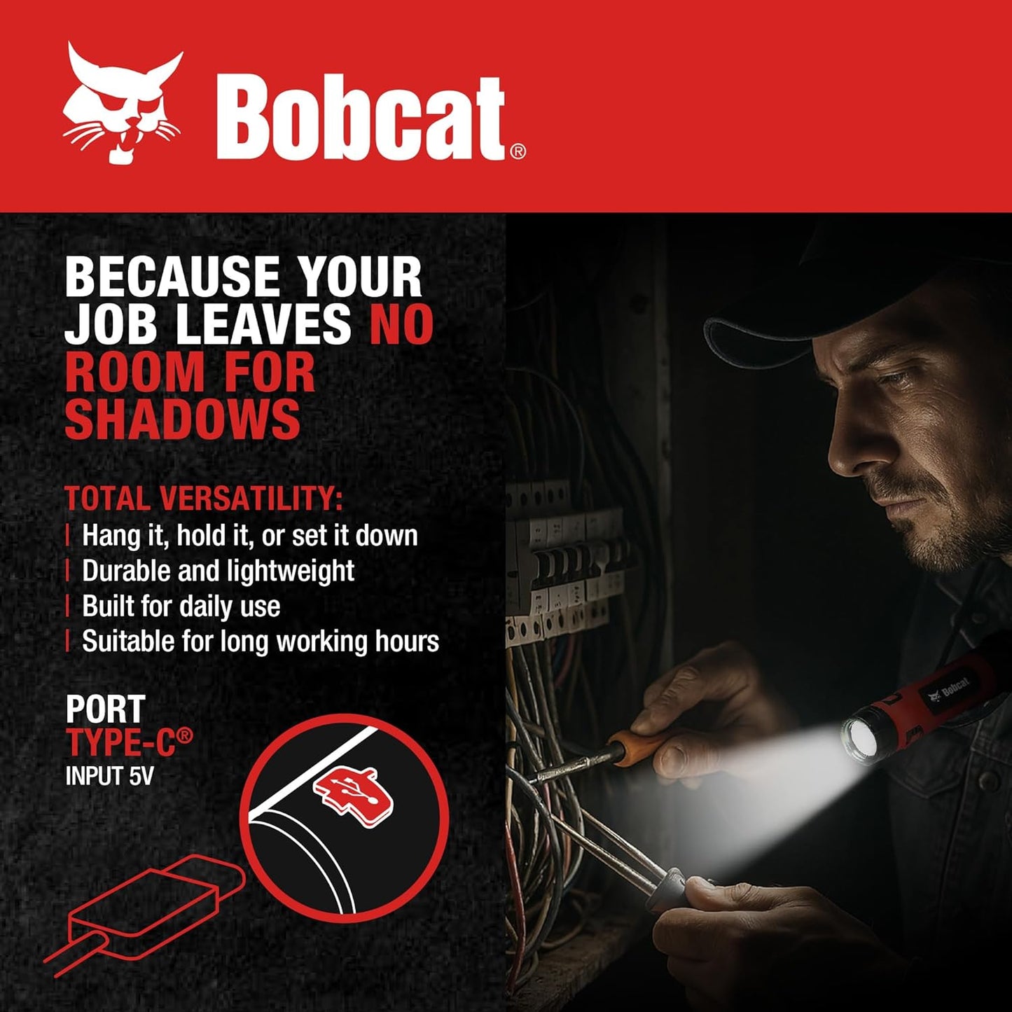 Bobcat Rechargeable Neck Light – Thoughtful Hands-Free Gift for Readers, Crafters, and DIYers