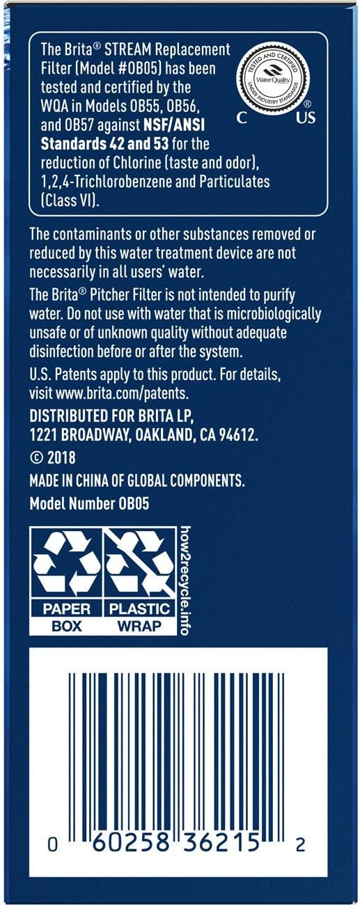 Brita Stream Replacement Filters for Pitchers – Daily Hydration Ritual for Mindful Home Wellness