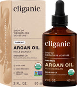 Cliganic Organic Argan Oil – One Bottle Multi Purpose Hair, Face, and Body Moisturizer