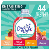 Crystal Light Energizing Variety Pack – Zero Sugar Flavored Hydration for Health-Conscious Adults, 44 Packets