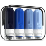 Voyageur Travel Size Bottles – Spill-Proof Hotel Toiletry Set, 3-Layer Leak-Proof 3oz Silicone Bottles for Worry-Free Packing