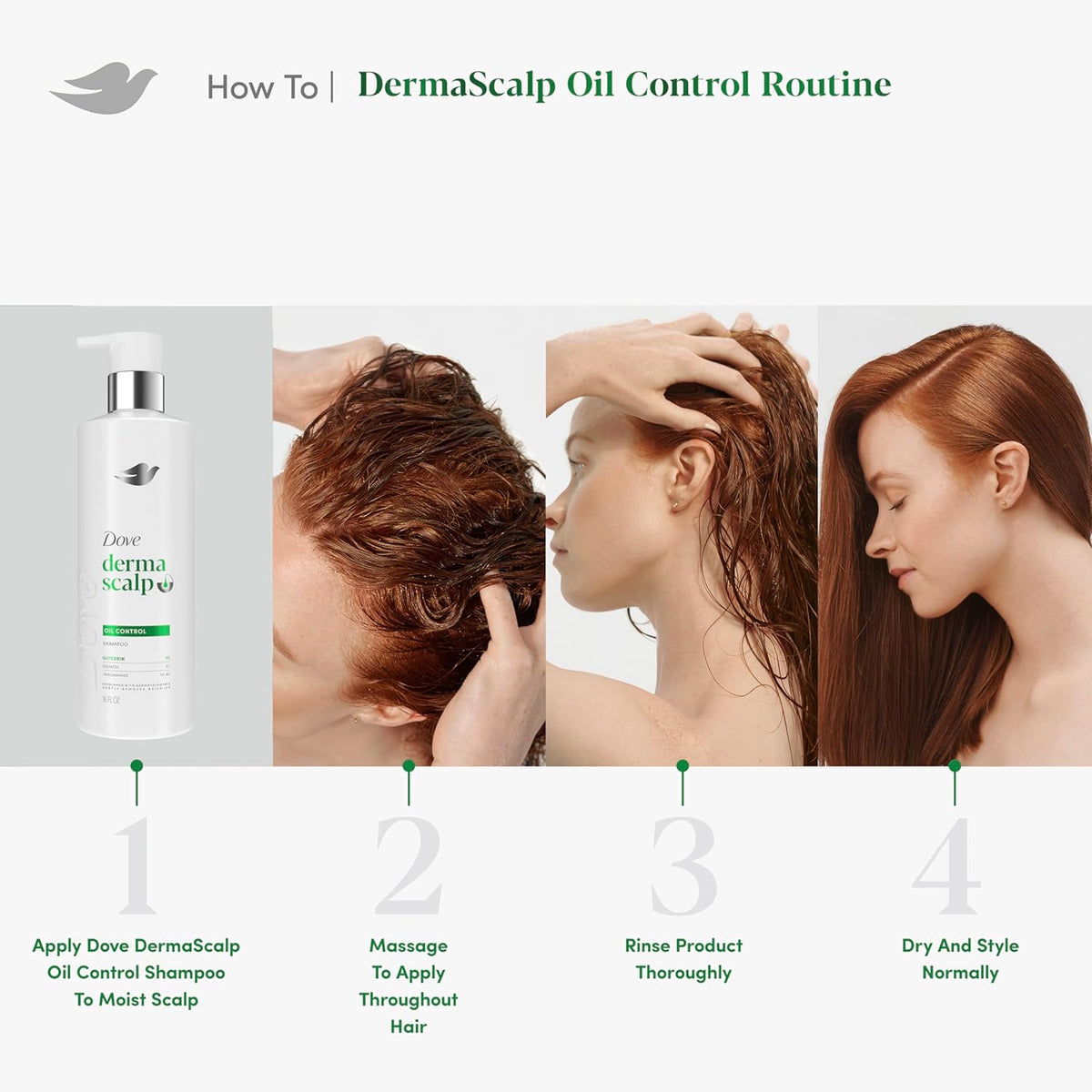 Dove Derma Scalp Oil Control Shampoo – Post-Workout Clarifying Shampoo for Active, On-the-Go Lifestyles