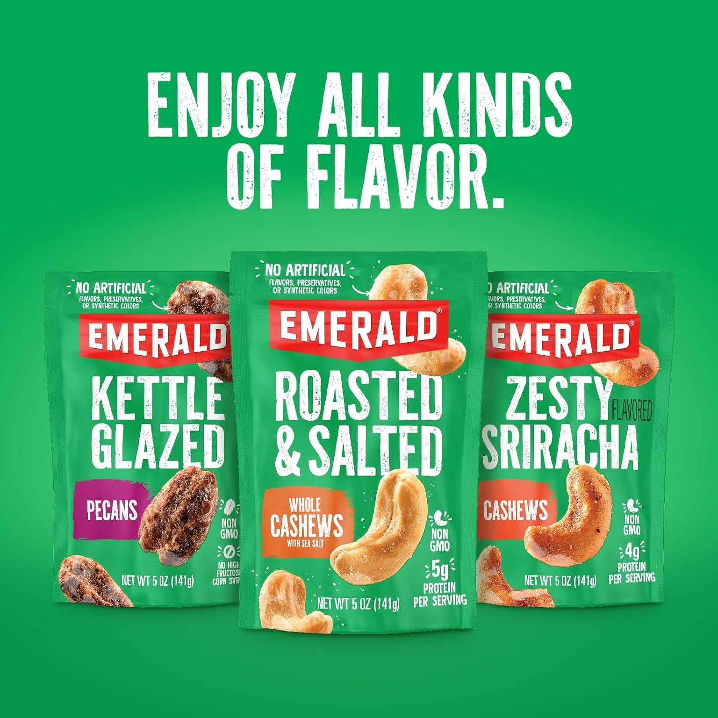 Emerald Nuts Salty Sweet Mixed Nuts – Desk Drawer Snack for Office Focus