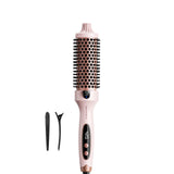 Wavytalk Thermal Brush Blowout Boost 1.5" – Dual Voltage 110V-220V Travel Curling Brush, 0.84 lb Lightweight Hot Brush for International Trips