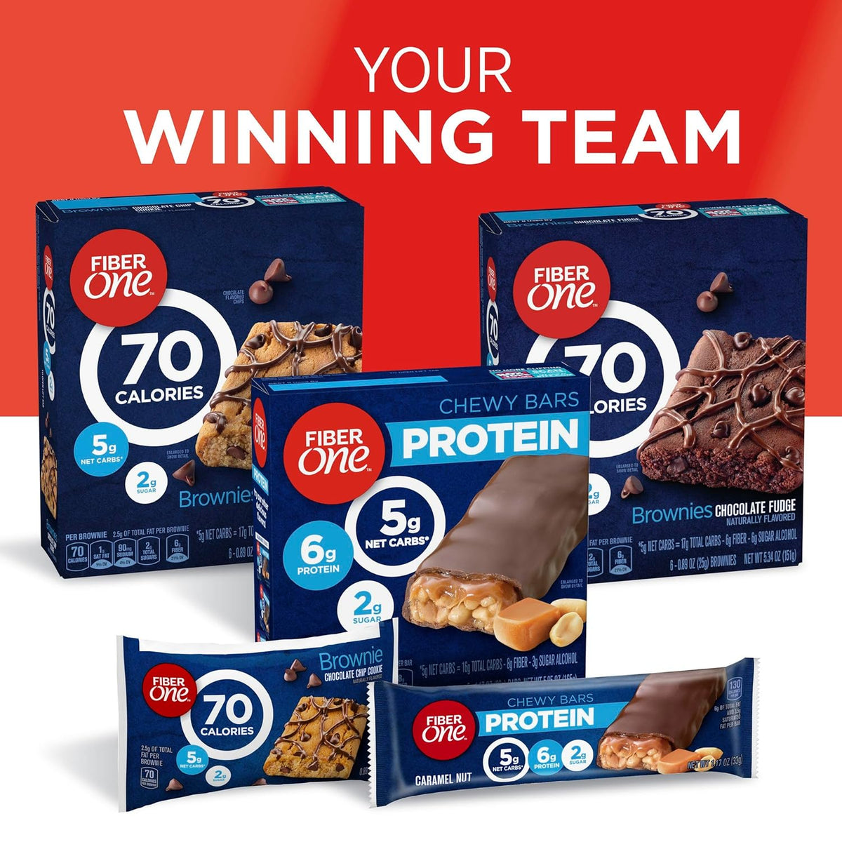 Fiber One 70 Calorie Brownies – Guilt-Free Dessert Swap for Self-Care Sundays, 2g Sugar