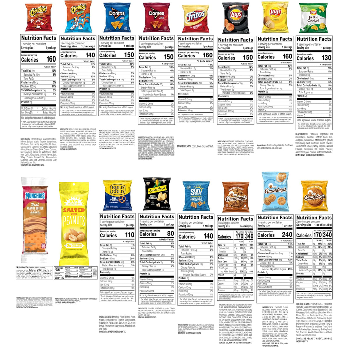 Frito-Lay Ultimate Classic Snacks Package – All-in-One Variety Box Replacing 40 Single Bags
