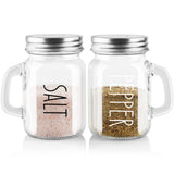 ZOSUJO 4 oz Glass Salt and Pepper Shakers – Birthday Gift for Mom and Her, Kitchen Decor Surprise