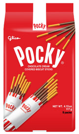 Glico Pocky Cookie & Cream Biscuit Sticks – Fun Housewarming Gift for Hostess, 9-Piece Japanese Treat Set