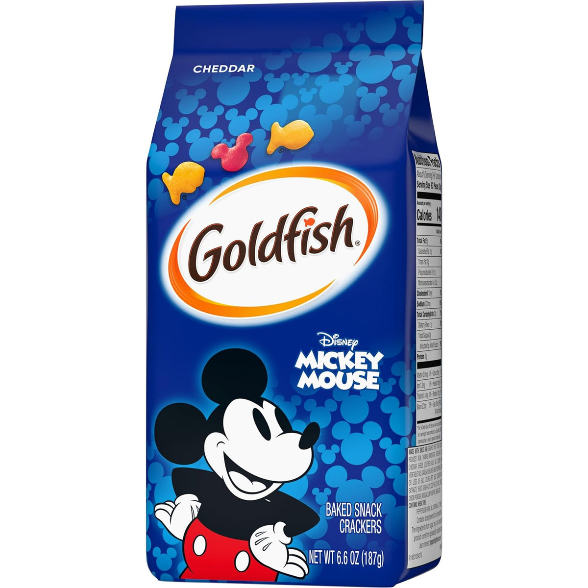 Goldfish Disney Mickey Mouse Crackers for Kids School Lunch and After School Snacking, 6.6 oz Bag