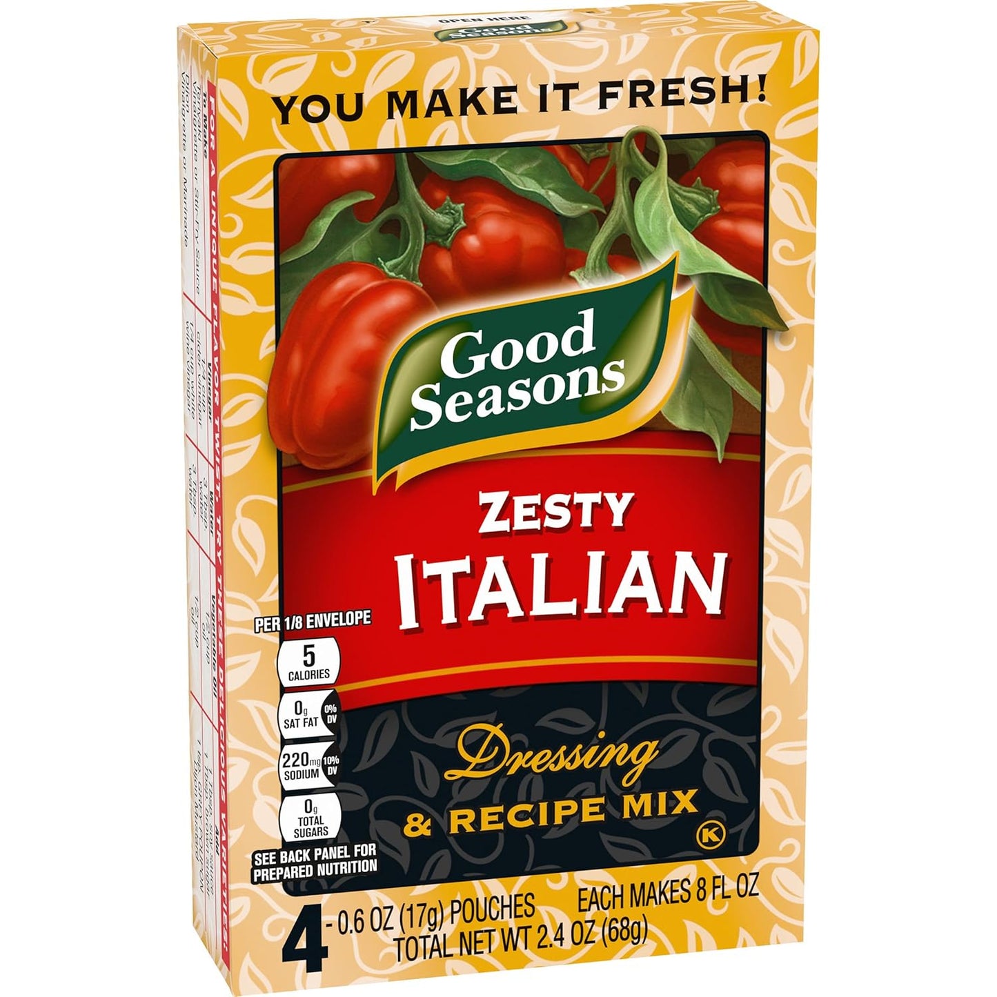 Good Seasons Zesty Italian Seasoning – Portable Packets for Backyard Grilling and Patio Burger Nights