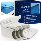 ZlumberLock Corner Sheet Locks – Better Night's Sleep Upgrade, Holds Sheets in Place Through Every Position