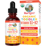 MARYRUTH'S Non-GMO Vegan D3 K2 Liquid Drops for Toddlers, GMP Certified and Free from Dairy Nuts Gluten and Soy