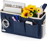 Bedside Hanging Organizer – College Student Caddy for Bunk Bed Rails, Maximizes Study Space