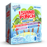 Wyler's Light Island Punch Singles to Go – TSA-Friendly Sugar-Free Hydration Packets for Travel, Hiking, and Camping Trips, 40 Count