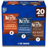 Kettle Brand Potato Chips Variety Pack – Better-For-You Non-GMO Snacks for Clean Eating Pantries