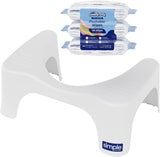 Squatty Potty White Toilet Stool – Mindful Elimination Aid for Health-Conscious Adults, 7-Inch Standard Toilet Fit