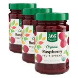 365 by Whole Foods Market Organic Raspberry Jam 17 Oz – 3-Pack Gourmet Pantry Gift for Holidays, Birthdays, and Thank-Yous