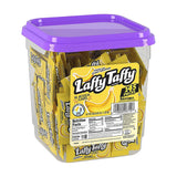 Laffy Taffy Candy Jar, Banana, 145 Count – Individually Wrapped Chewy Taffy for Halloween Trick-or-Treat, Carnival, and Outdoor Event Candy Bowls
