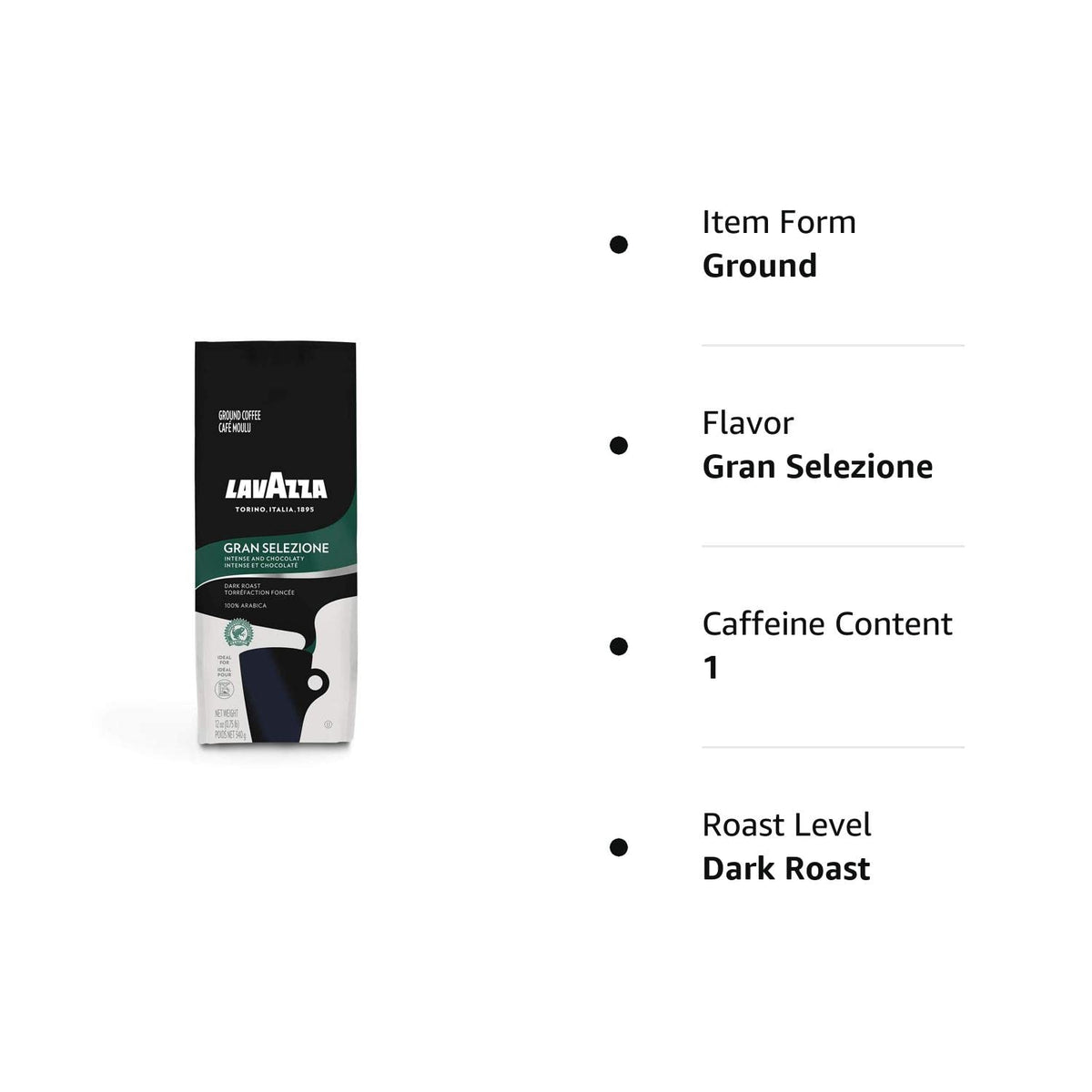 Lavazza Crema e Gusto Ground Coffee 12oz — Extra Dark Italian Roast for an Elevated Drip Brewing Ritual