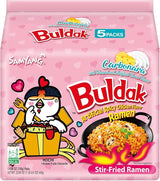 Samyang Buldak Hot Chicken Ramen – Late Night Study Fuel for College Students on Deadline, Fast Cook Halal Korean Noodle 5 Pack