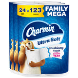 Charmin Ultra Soft Toilet Paper – Safe for Households with Septic Tanks, 2X Absorbency Prevents Repeat-Flush Plumbing Risks