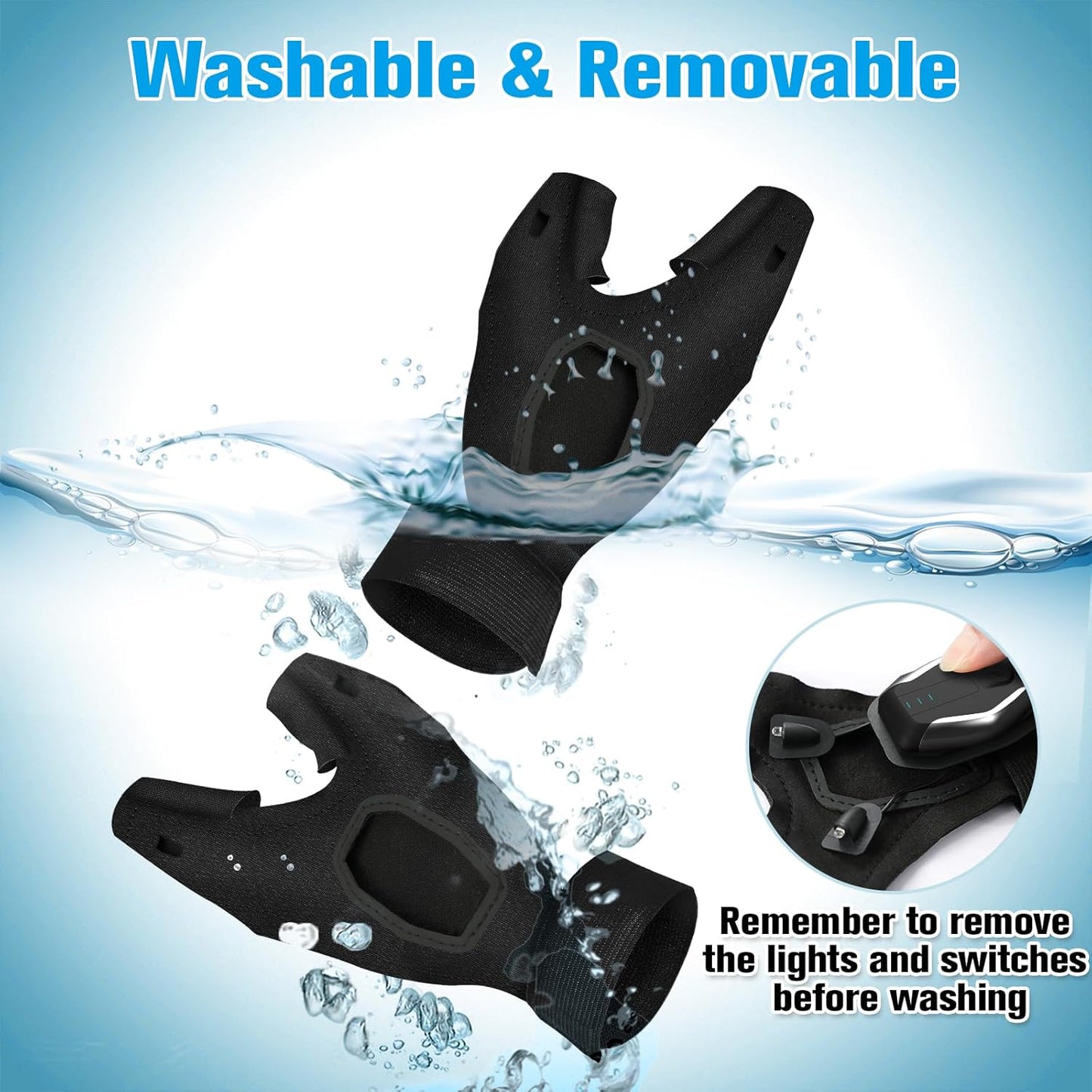 LumeFlex LED Flashlight Gloves – Cool Gadget Gift for Men Who Have Everything, Birthday Present for Husband