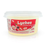 Fusion Select Lychee Coconut Jelly – Trendy Boba-Lover Gift Jar for Birthday and Housewarming Present, 14 oz