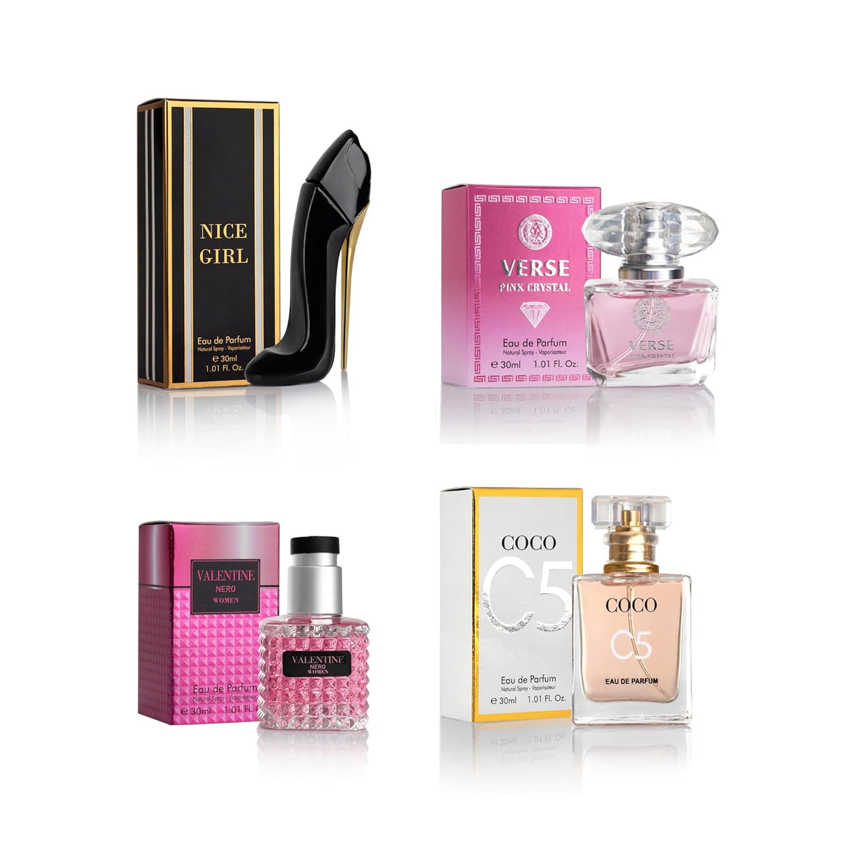 Mood Setting Perfume Ritual Set – 4 Piece 30ml Eau de Parfum Collection for Self Care, Meditation & Evening Relaxation