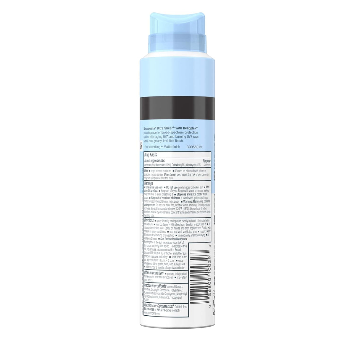 Neutrogena Ultra Sheer Sunscreen Spray SPF 45 – Dermatologist-Tested, Family-Safe Sun Protection for Poolside Use