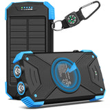 BLAVOR Solar Power Bank 10,000mAh Practical Tech Gift for Outdoorsy Friends and Dads