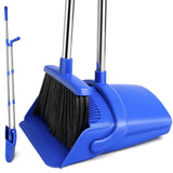 WellnessBroom Broom and Dustpan Set – Adjustable Height Sweeper for Back Pain Relief in Kitchen and Hallway