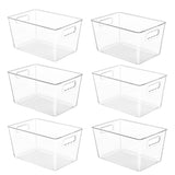 YIHONG Clear Storage Bins – Nursery Safe Organizer for Baby Supplies, Clear Stackable Bins